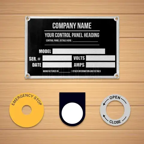 Control Panel Labels detail view 3