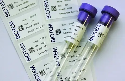Specimen Tube Wrap Labels detail view 2