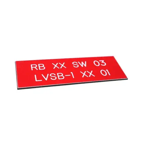 Fleet Asset Identification Plates detail view 2