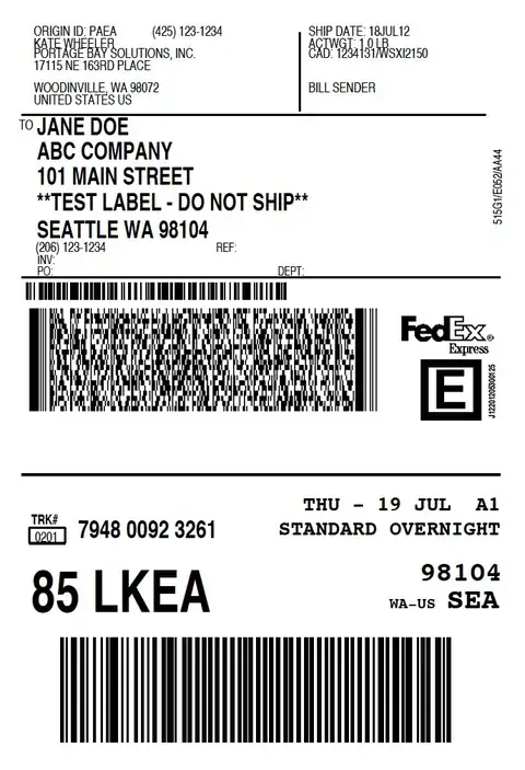 Shipping & Logistics Labels detail view 3