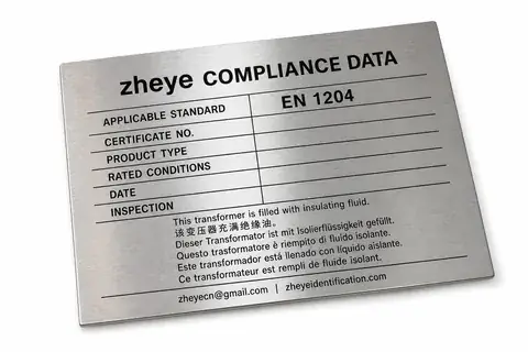 Compliance & Certification Plates product image