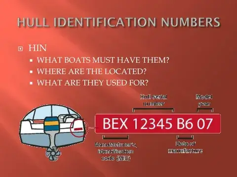 Marine Hull Identification Plates detail view 6