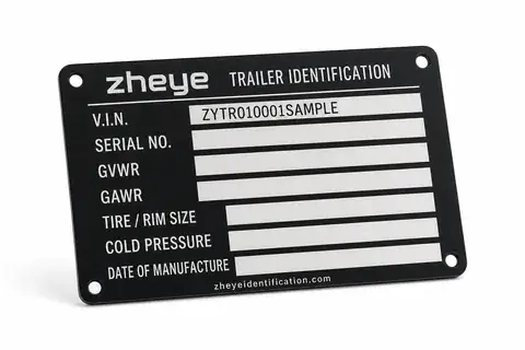 Trailer VIN & Data Plates product image