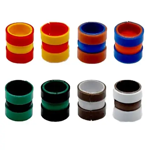Plain Colour Combination Rings detail view 4