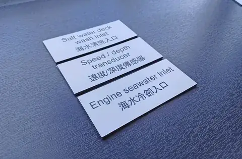 Fuel & Fluid Identification Labels detail view 2