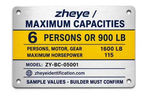 Boat Builder & Capacity Plates product image