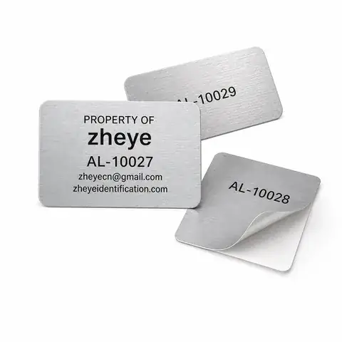 Anodized Aluminum Adhesive Labels detail view 2