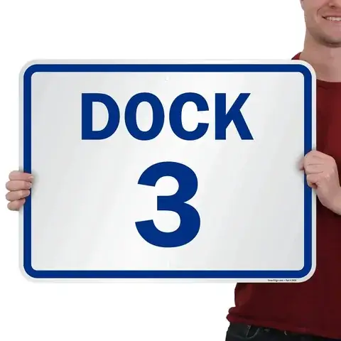 Dock Door Identification Signs detail view 2