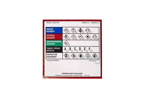 GHS Chemical Container Labels detail view 3