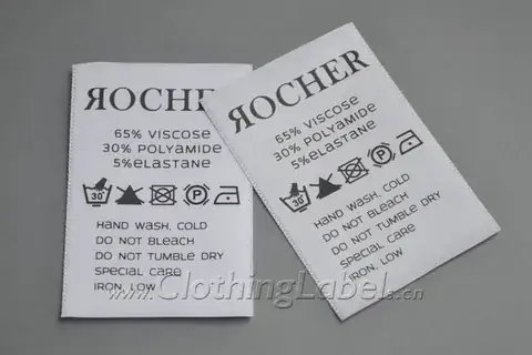 Garment Care & Content Labels detail view 5