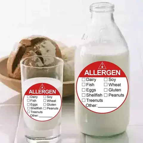 Allergen Warning Labels detail view 4