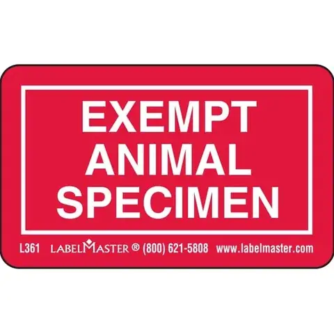 Veterinary Specimen Labels detail view 4