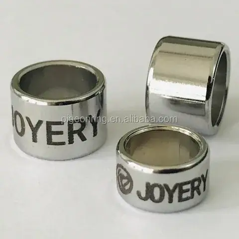 Federal-Size Stainless Steel Bird Rings detail view 6