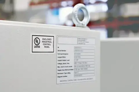 Enclosure Identification Plates detail view 2