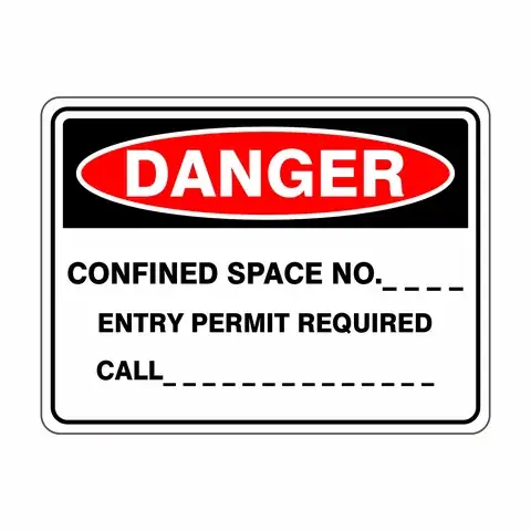 Confined Space Entry Signs detail view 6