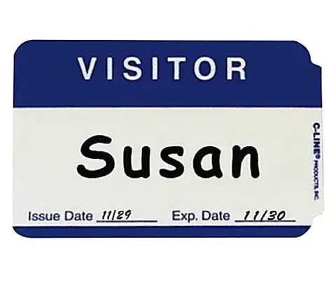 Visitor Badges detail view 3