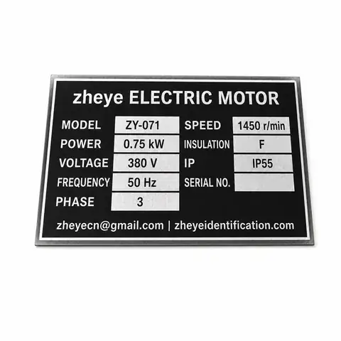 Motor Nameplates product image
