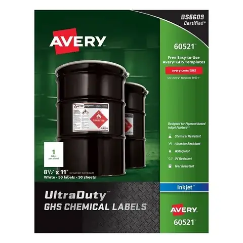 GHS Chemical Container Labels detail view 6