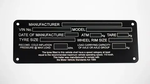 Compliance & Certification Plates detail view 6