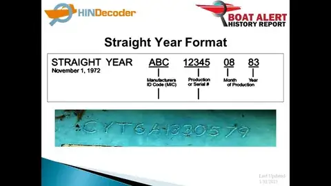Marine Hull Identification Plates detail view 4