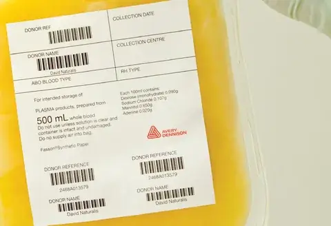 Blood Bag & Blood Component Labels detail view 3