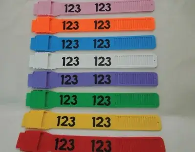Ratite Identification Bands detail view 4