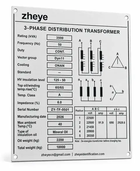 Transformer Identification Plates product image