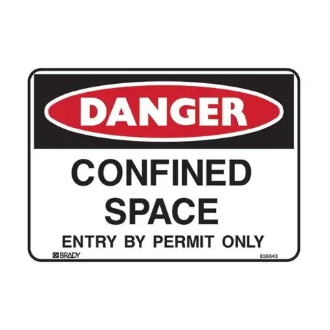 Confined Space Entry Signs detail view 3