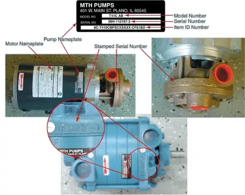 Pump Nameplates detail view 5