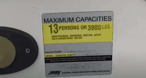 Boat Builder & Capacity Plates detail view 5