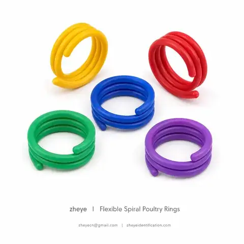 Plastic Spiral Poultry Rings detail view 2