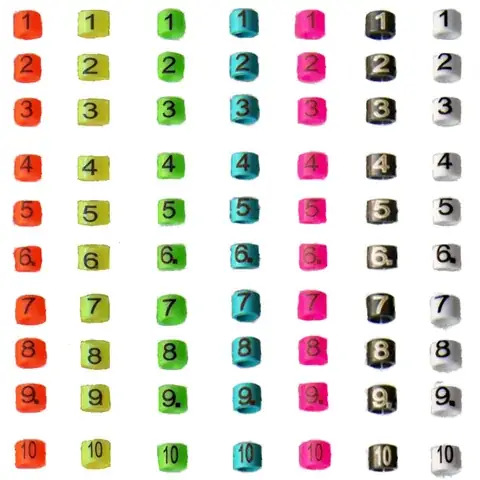 Plain Colour Combination Rings detail view 5