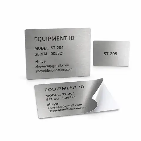 Stainless Steel Adhesive Labels detail view 2