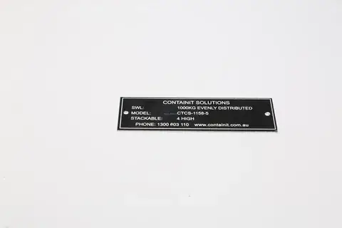 Stainless Steel Adhesive Labels detail view 4