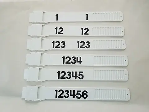 Ratite Identification Bands detail view 6