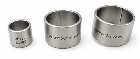 Stainless Steel Butt-End Bird Rings detail view 2
