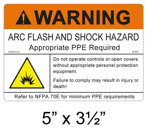 Electrical Hazard & Arc-Flash Labels detail view 6