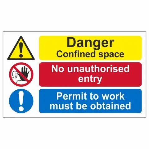 Confined Space Entry Signs detail view 5