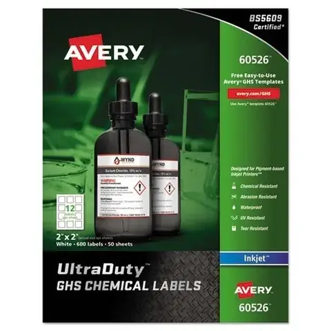 GHS Chemical Container Labels detail view 4