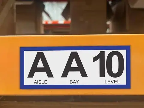 Warehouse Aisle & Bay Signs detail view 2