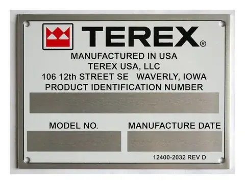 Custom Metal Nameplates detail view 3