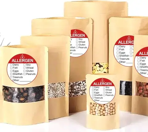 Allergen Warning Labels detail view 3